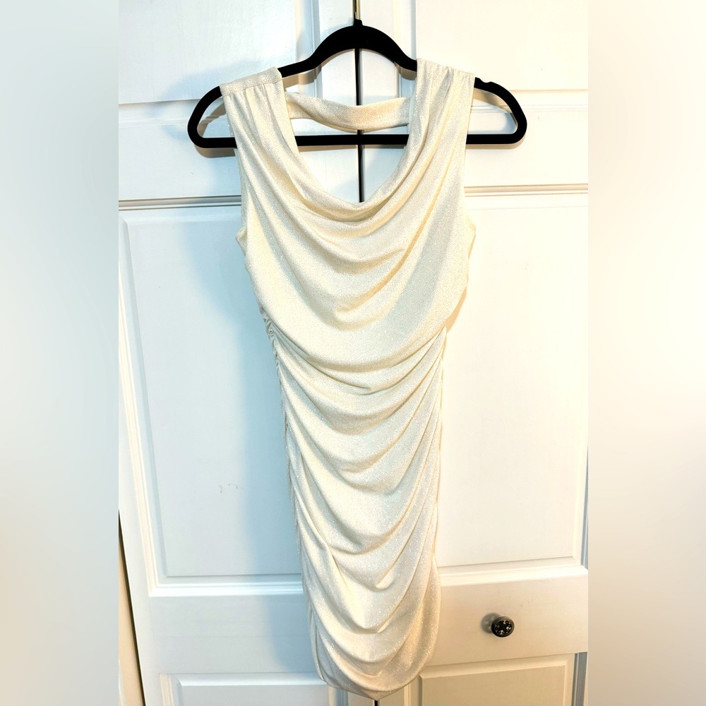 Sparkly White and Gold Dress